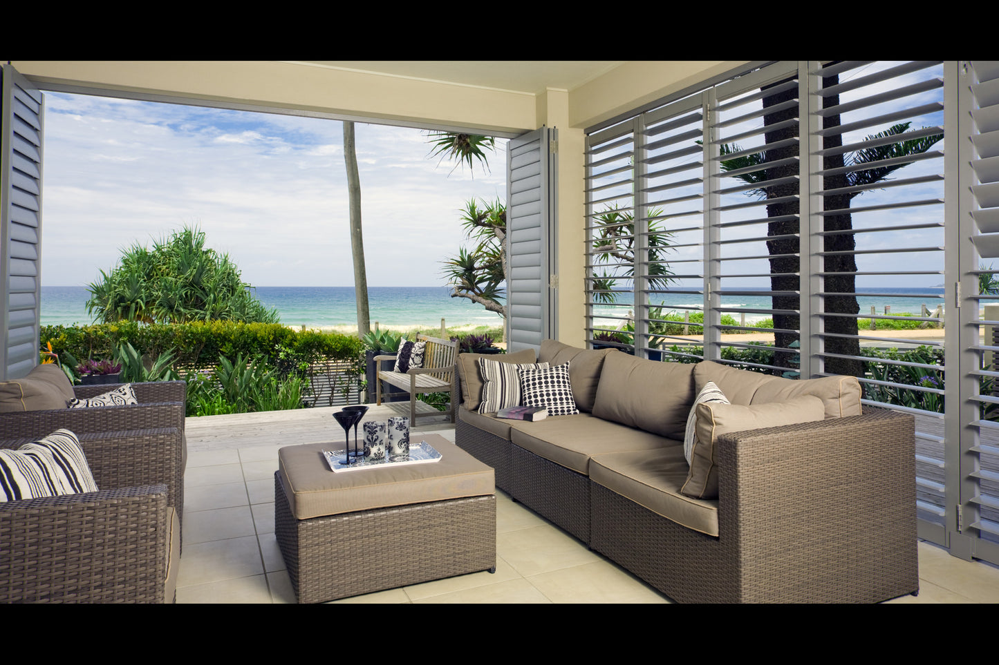 Outdoor Plantation Shutters